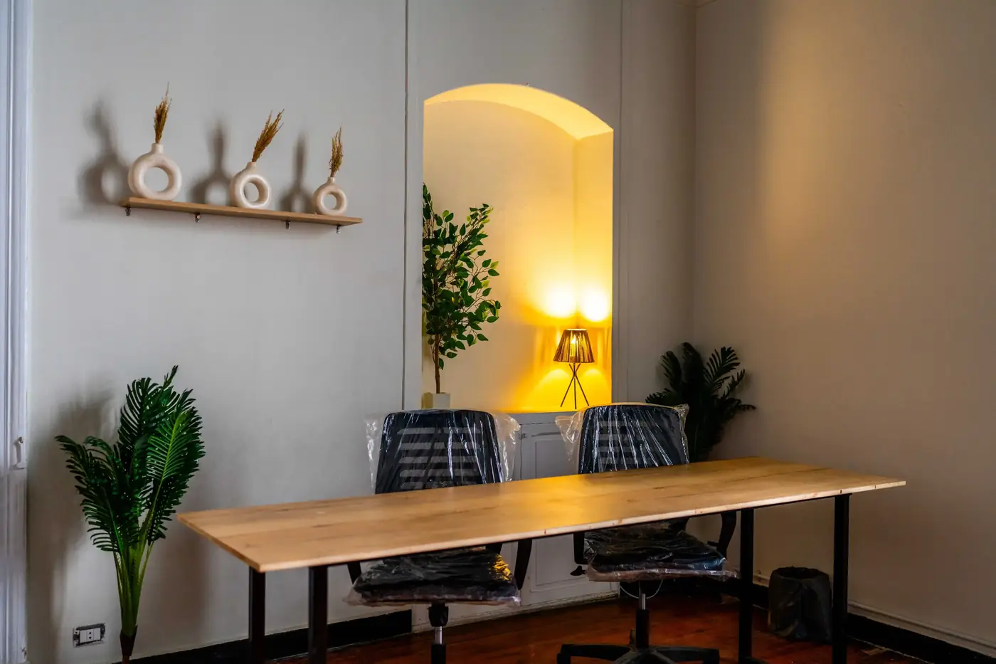 Elegant interior and high ceilings at The Circle Kafr Abdo coworking space